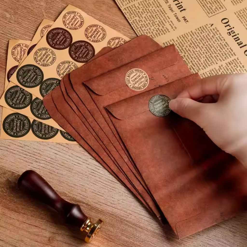 10 Classic Kraft Paper Envelopes – Ideal for Writing Letters, Invitations, or Tucking in a Little Gift