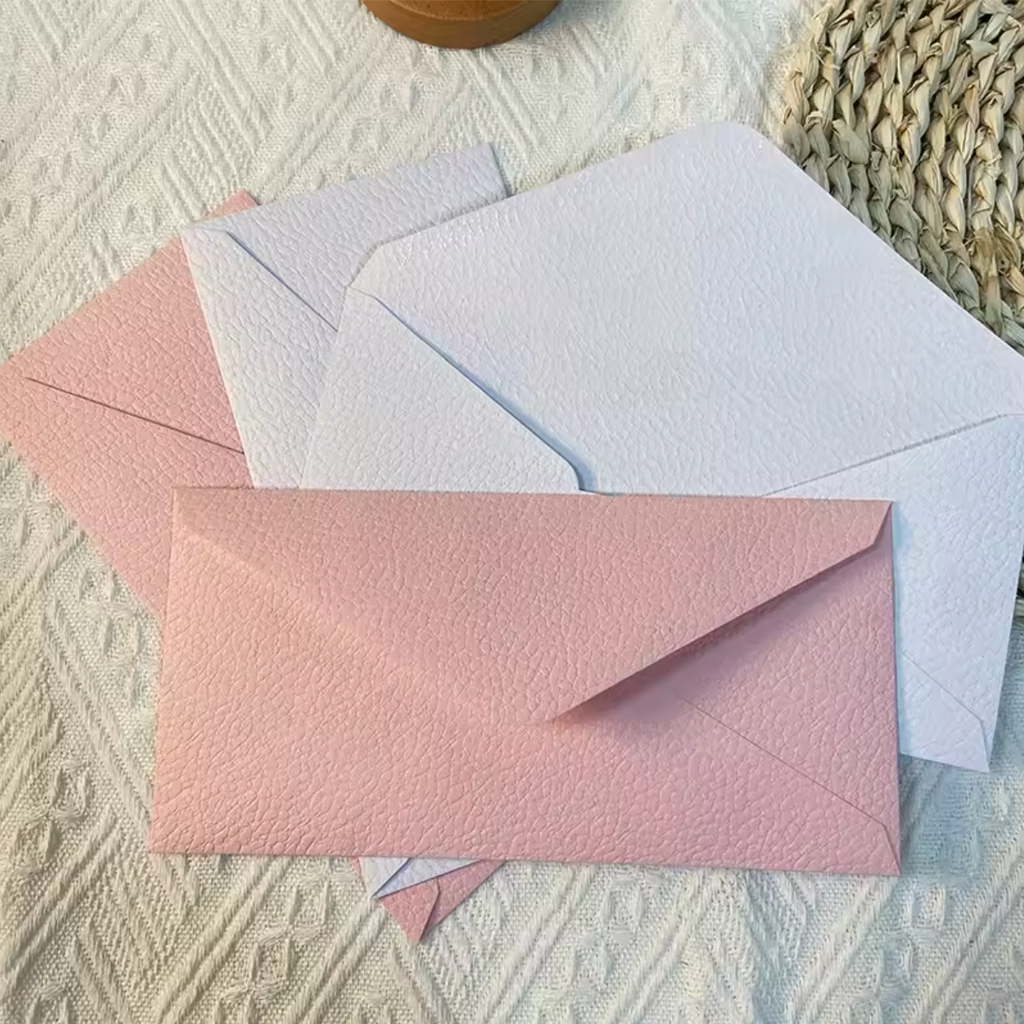 50 High-Quality Textured Envelopes – Ideal for Weddings, Letters & Keepsake Notes
