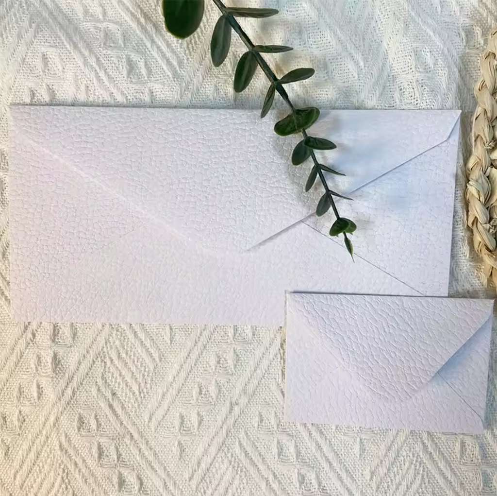 50 High-Quality Textured Envelopes – Ideal for Weddings, Letters & Keepsake Notes