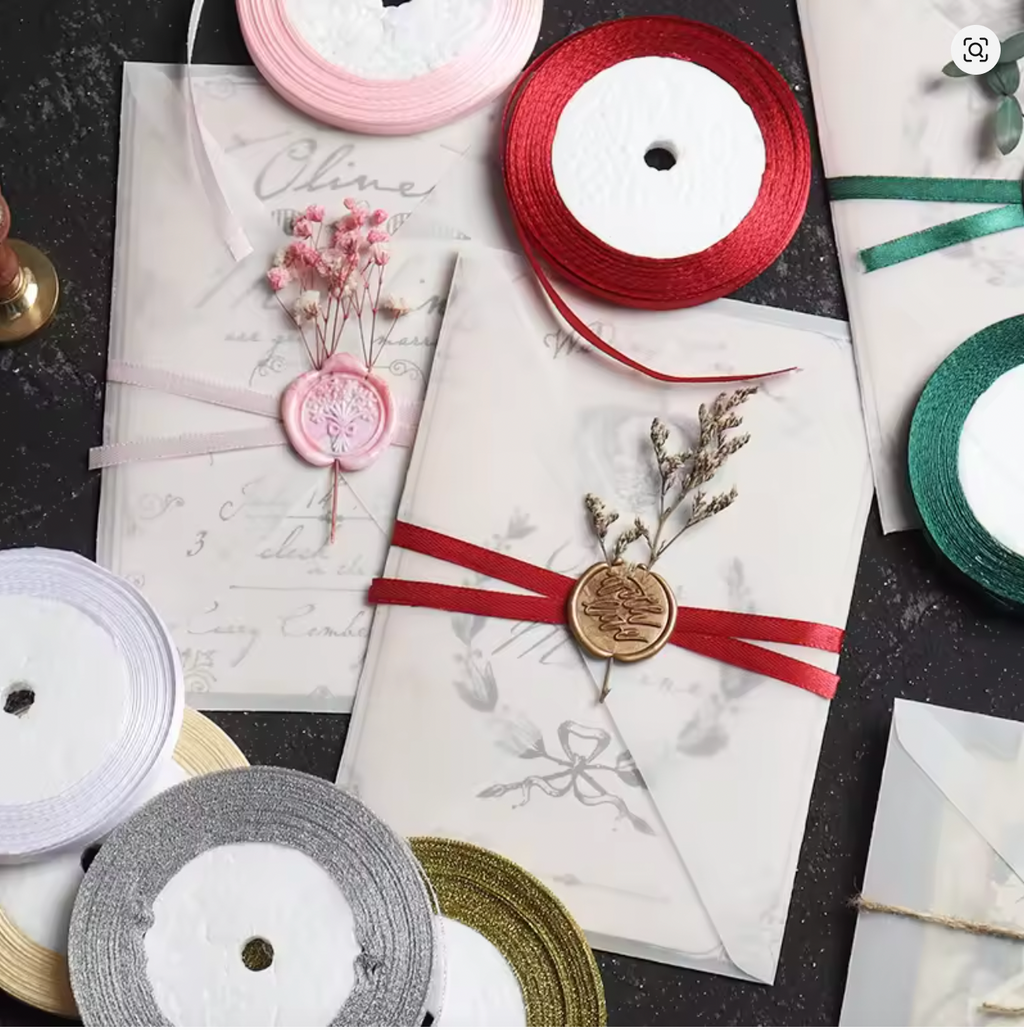 10 Custom Translucent Envelopes – Elegant Sulfuric Acid Paper for Cards, Gifts & Special Occasions