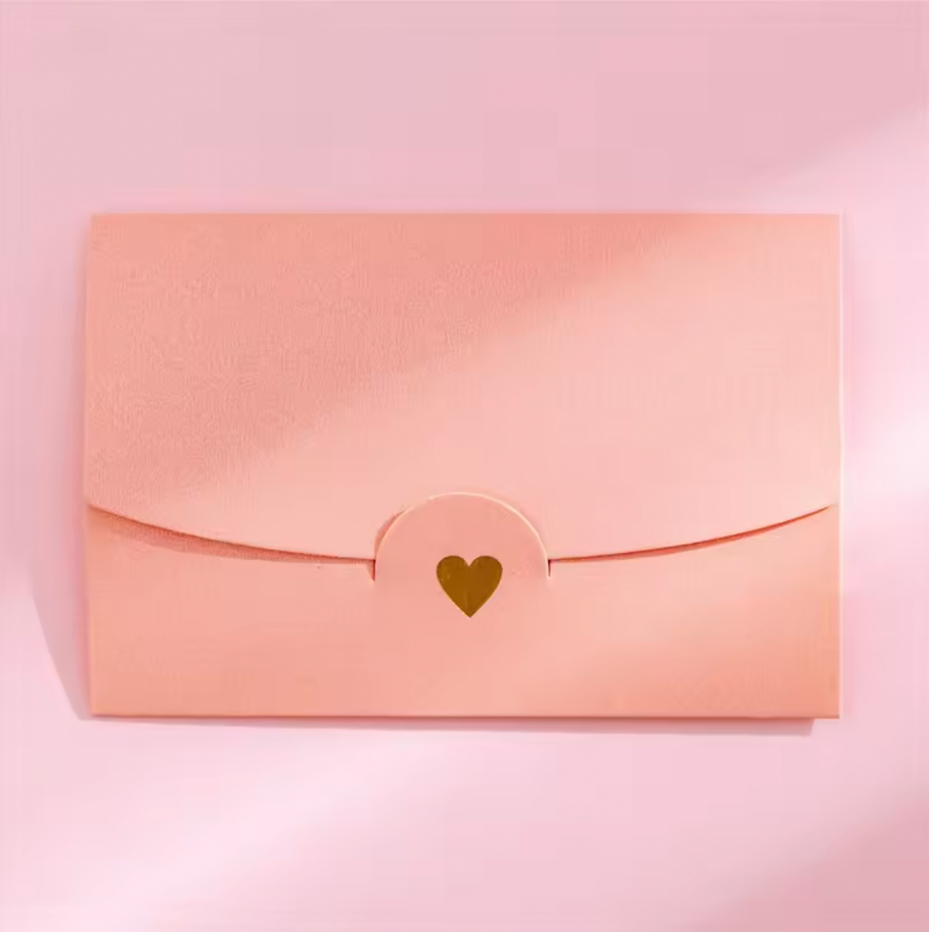 10 Tiny Shimmer Envelopes with Love Design – Ideal for Gift Cards, Name Cards & Sweet Notes