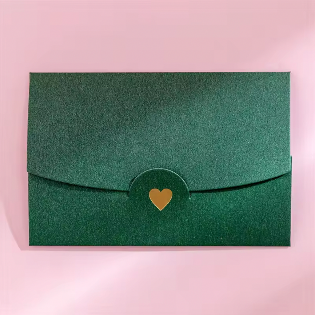 10 Tiny Shimmer Envelopes with Love Design – Ideal for Gift Cards, Name Cards & Sweet Notes