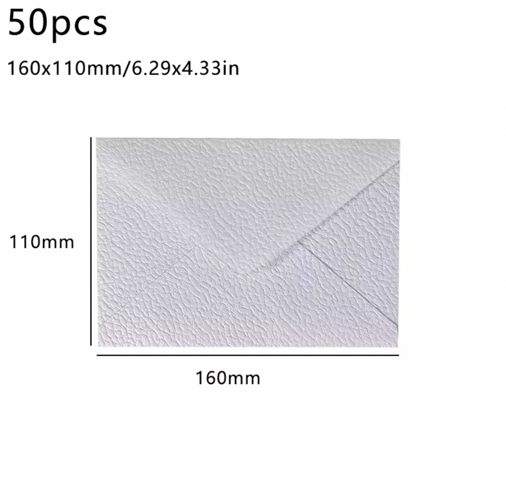 50 High-Quality Textured Envelopes – Ideal for Weddings, Letters & Keepsake Notes