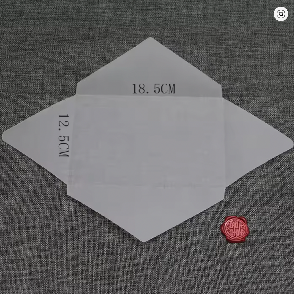 10 Custom Translucent Envelopes – Elegant Sulfuric Acid Paper for Cards, Gifts & Special Occasions