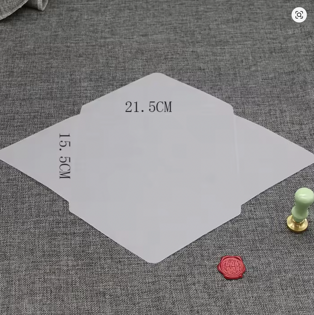 10 Custom Translucent Envelopes – Elegant Sulfuric Acid Paper for Cards, Gifts & Special Occasions