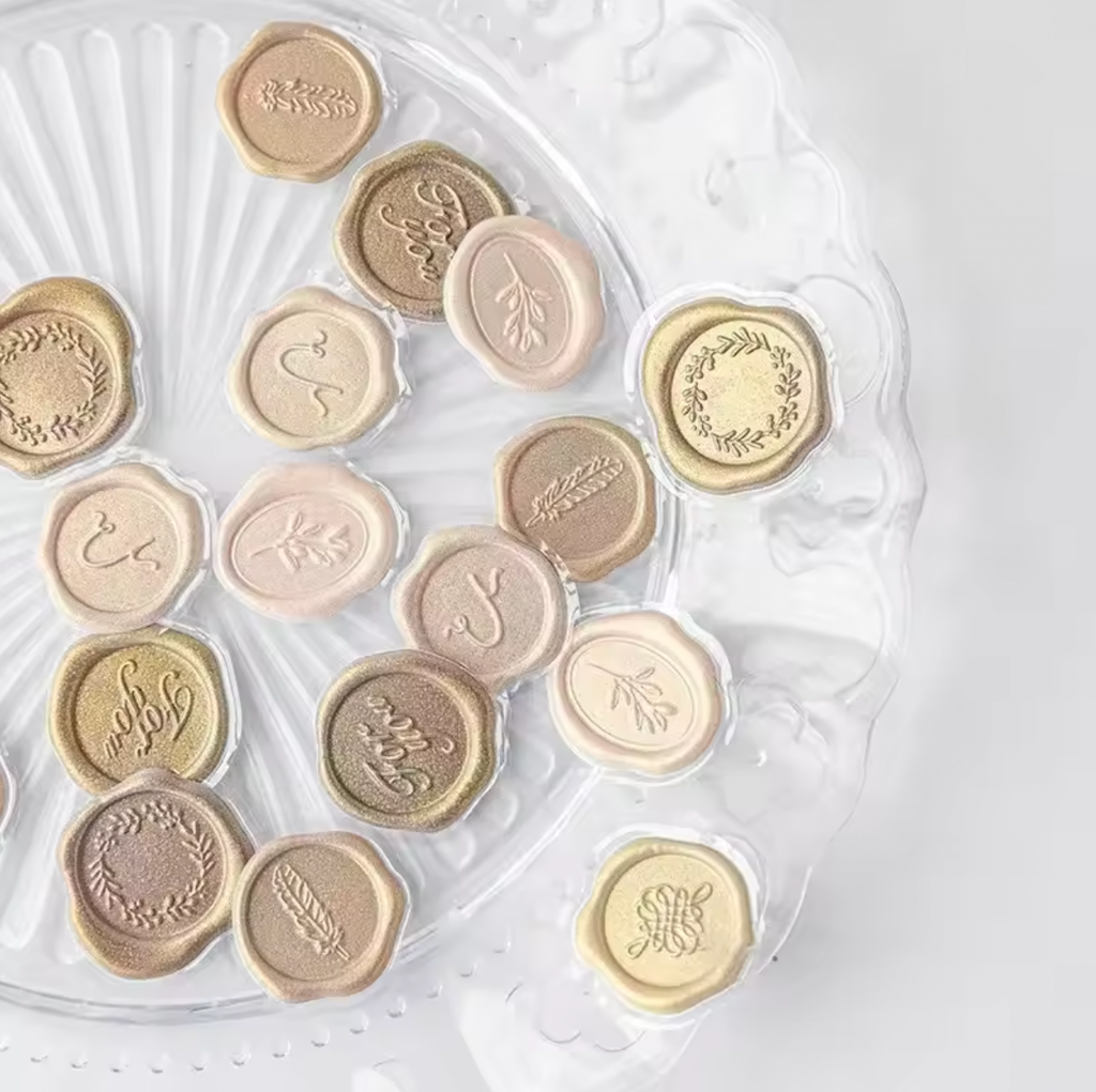 18 Peel & Stick Wax Seals – Warm Modern Accents for Notes, Envelopes & Keepsakes