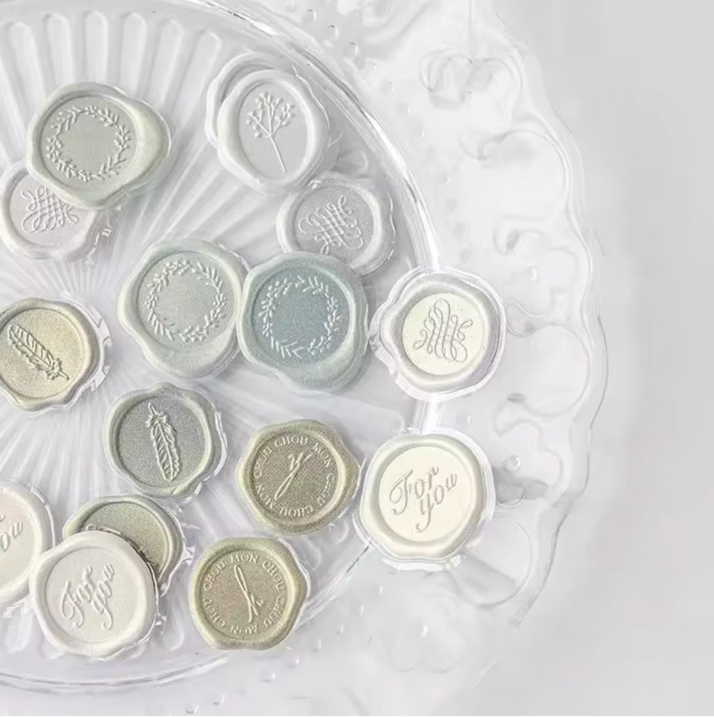 18 Peel & Stick Wax Seals – Warm Modern Accents for Notes, Envelopes & Keepsakes